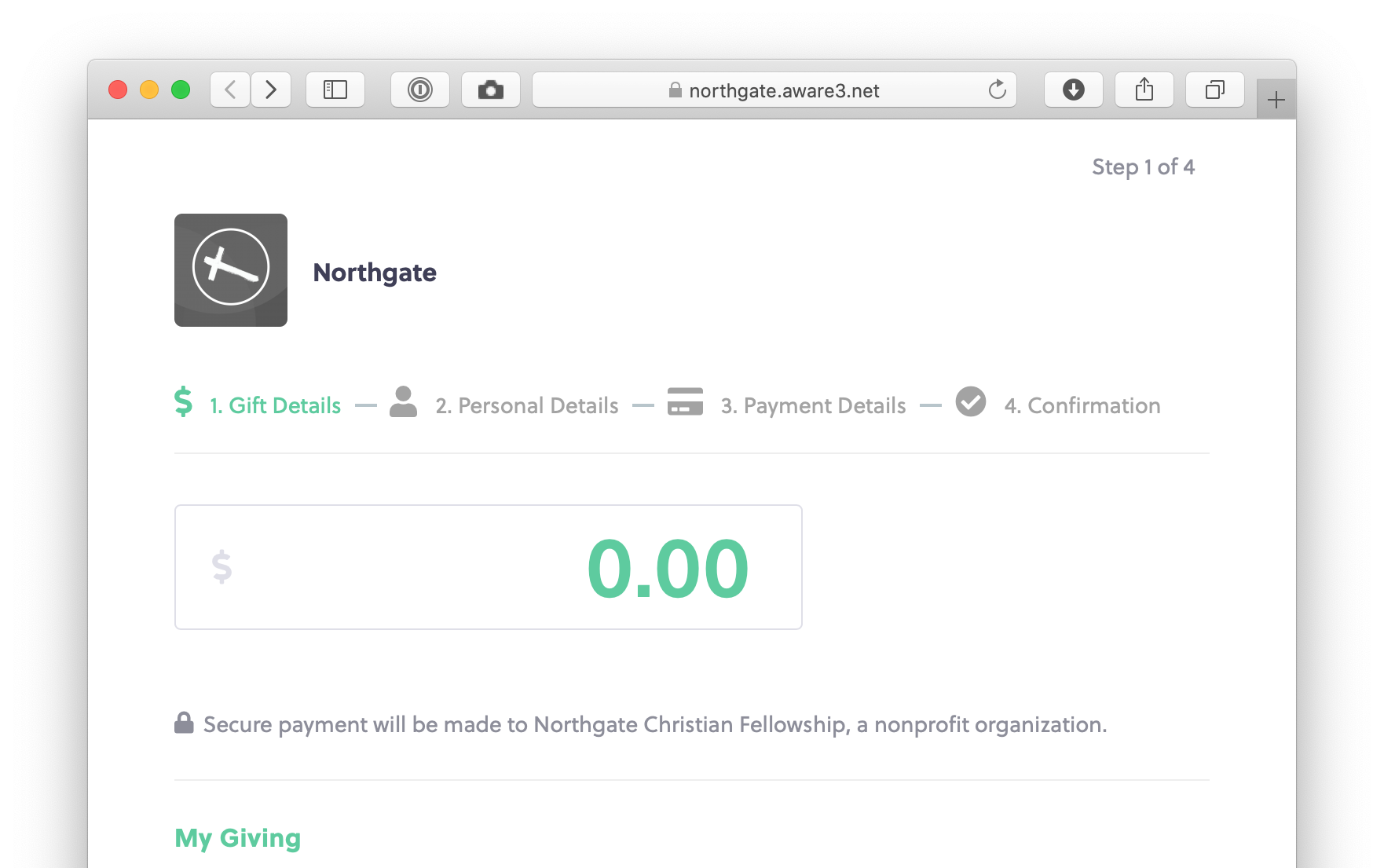 Northgate Giving via Aware3.net